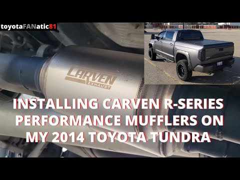 Installing Carven R-Series Performance Mufflers On My 2014 Toyota Tundra