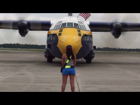 Blue Angels C-130 Fat Albert start up!