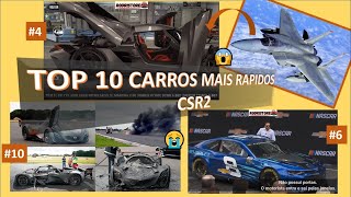 CSR RACING 2_TOP 10 CARROS MAIS RAPIDOS_Setembro 2021