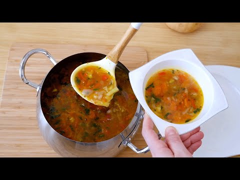 The famous Turkish soup of 200 years! Vegetable Chicken Soup You Can't Stop Eating!
