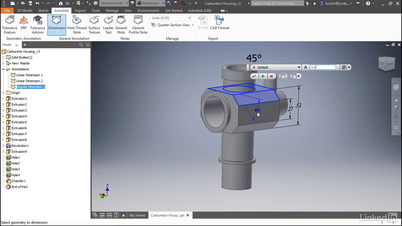 Inventor Tutorial - 3D annotations
