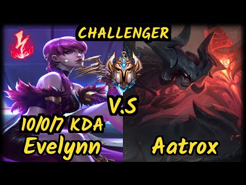 SK Selfmade (EVELYNN) vs AATROX - 10/0/7 KDA JUNGLE CHALLENGER GAMEPLAY - EUW
