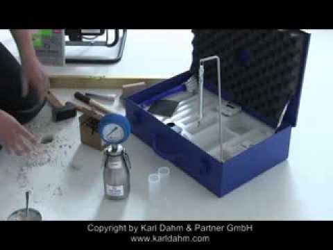 CM-Messung zur Feuchtemessung im Estrich