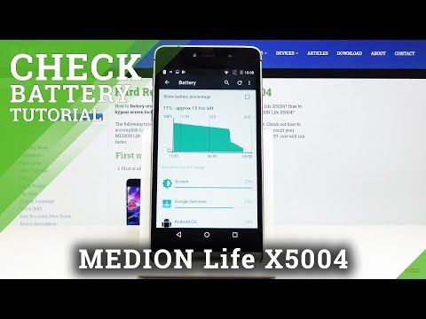 How to Locate Battery Percentage in MEDION Life X5004 – Battery Consumption
