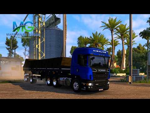 ETS 2: Mapa Minas Gerais | Scania Highline: De Fazenda Boa Vista para Lagoa da Prata