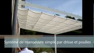 toile coulissante sur cables