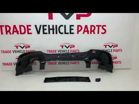 Fits BMW 1 Series F20 F21 Pre-Facelift 2011-2015 Rear Bumper Diffuser Dual Exhaust Gloss Black video