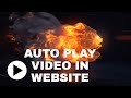 HOW TO AD AUTO PLAY VIDEO IN WEBSITE BACKGROUND -  USING HTML AND CSS