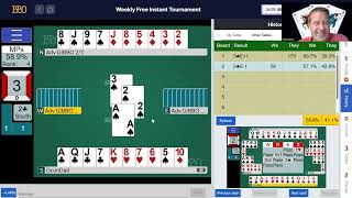 BBO Weekly Free. Starts on Board 3. Overbid 5. Overall 57%. Make 6 on 6 Inside the Head of OconDad