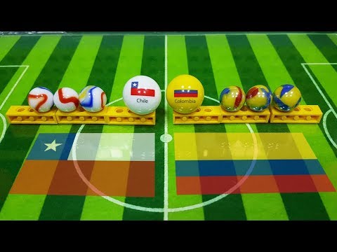The Incredible Marble Race ⚽️ 2019 America´s Cup Groups - Marble Soccer