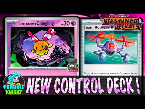 Team Rocket's CHINGLING : Make Them CONCEDE ! with Rocket's ARBOK ! PTCGL Gameplay (DESTINED RIVALS)
