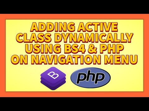 Add Active Class Dynamically In Naviagtion Menu Using Bootstrap 4 PHP