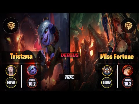 Rekkles TRISTANA (ADC) [Press the Attack] VS MISS FORTUNE - Challenger EUW Patch 10.2