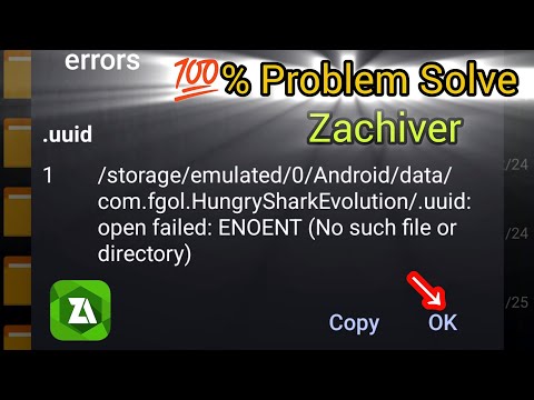 How To Fixed Open Failed ENOENT (No Such file or directory) ! zarchiver access is denied #zarchiver