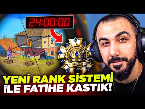 YENİ RANK SİSTEMİYLE 24 SAAT FATİH LİGİNE KASTIK!! (EN ZOR SEZON) | PUBG MOBILE