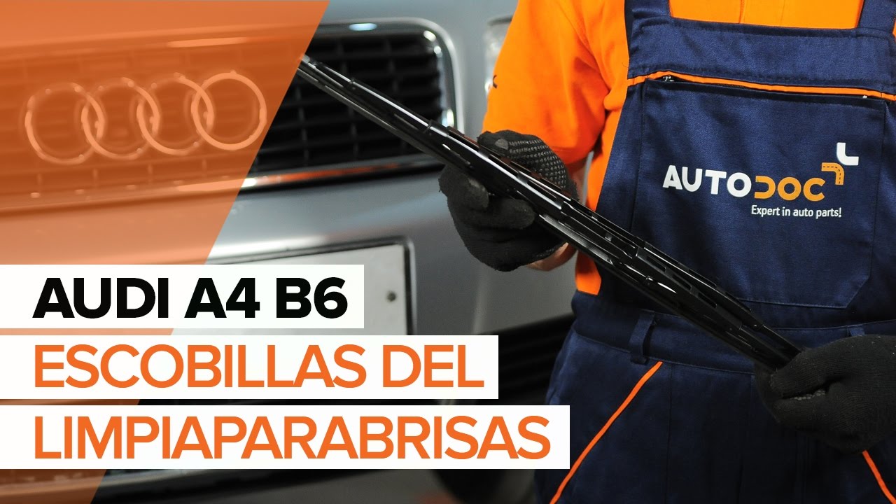 Cómo cambiar: escobillas limpiaparabrisas de la parte delantera - Audi A4 B6 | Guía de sustitución