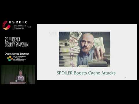 USENIX Security '19 - SPOILER: Speculative Load Hazards Boost Rowhammer and Cache Attacks