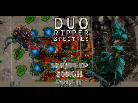 Tibia 2021 - DUO EK/ED - Venore Ripper Spectre - 3KK exp/h on 100%.