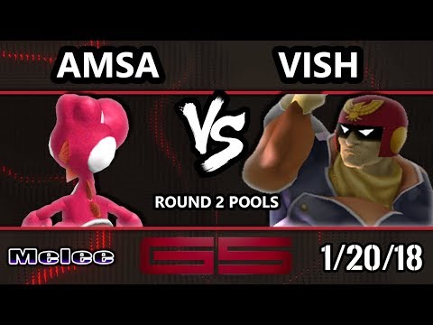 GENESIS 5 SSBM - VGBC | aMSa (Yoshi) VS Vish (Captain Falcon) - Smash Melee Singles