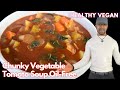 Healthy Vegan Oil- Free Chunky Tomato Soup