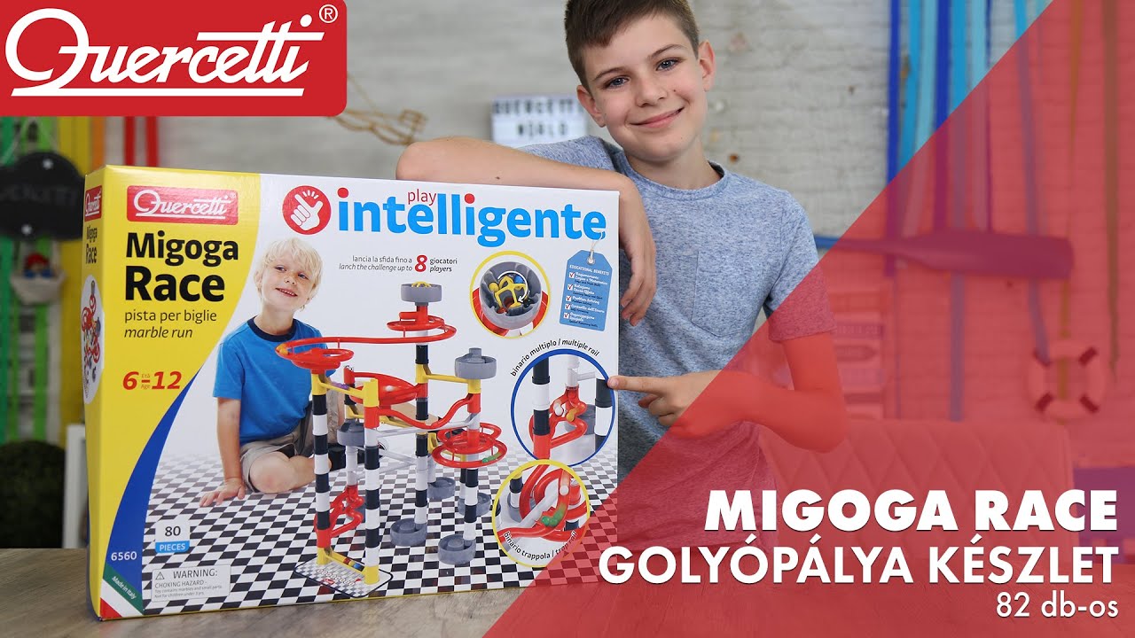 Quercetti: Migoga Race golyópálya készlet 82db-os videó