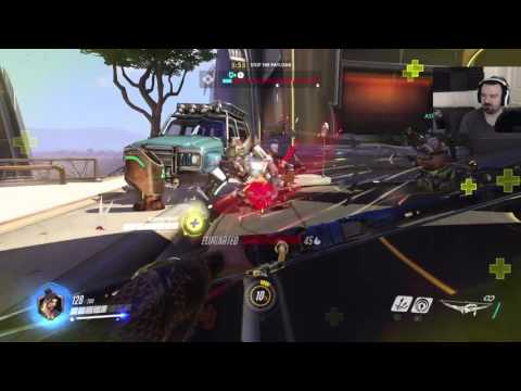 Overwatch Beta gameplay pt14 - Hanzo Unleashes the DRAGON