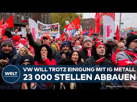 VOLKSWAGEN: Einigung mit IG Metall! Keine Werksschließungen, aber 23.000 Stellen sollen weg