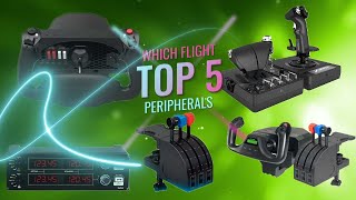 Which FLIGHT SIM peripherals should YOU BUY? Top 5 Periphera