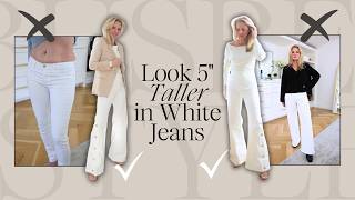The White Jean Mistakes That Are Making You Look Shorter (And How To Fix Them)