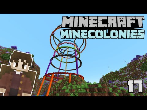Minby - Starting My Biggest Build Yet! Create Mod Wizards Tower | Minecolonies Modded Minecraft | Episode 17