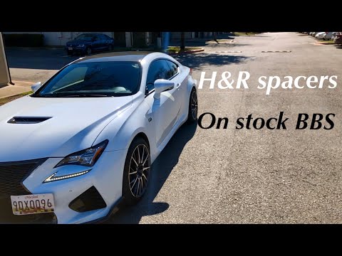 Lexus RC F H&R spacer install, and fail...