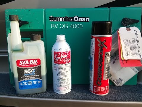 Cummins Onan RV QG 4000 generator exercising, carburetor maintenance and surge prevention