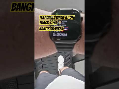 Treadmill Walk at On Track Gym 🏋️ Bangkok Vibes #Bangkok #OnTrackGym #BangkokFitness #Thailand #Gym