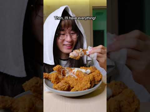 How people eat chicken in Kdrama