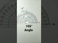How To Construct 105 Degree Angle Using Compass 105 Angle