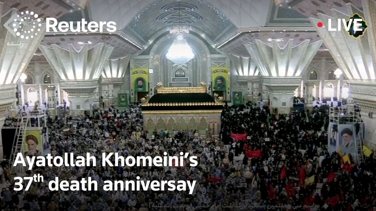 Video | LIVE: Iranians commemorate the 37th death anniversary of Ayatollah Khomeini