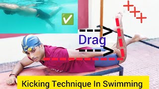 Correct Kicking In Swimming - Swimming Tips For Beginners In Hindi [English Subtitles]