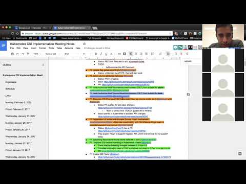 Kubernetes SIG Storage - CSI Implementation Workgroup 20180205