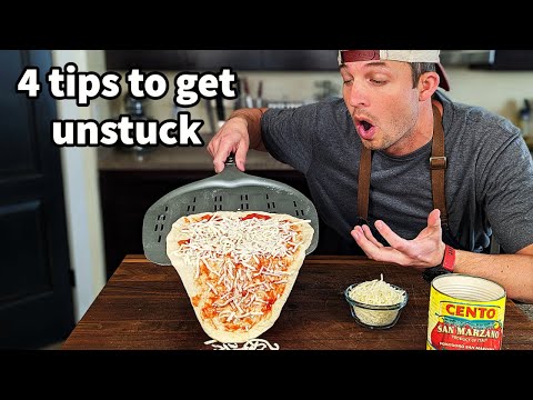 Pizza Stuck to Peel