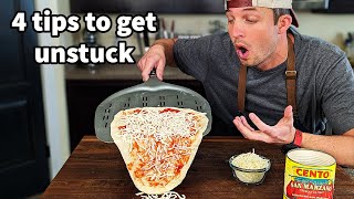Pizza Stuck to Peel