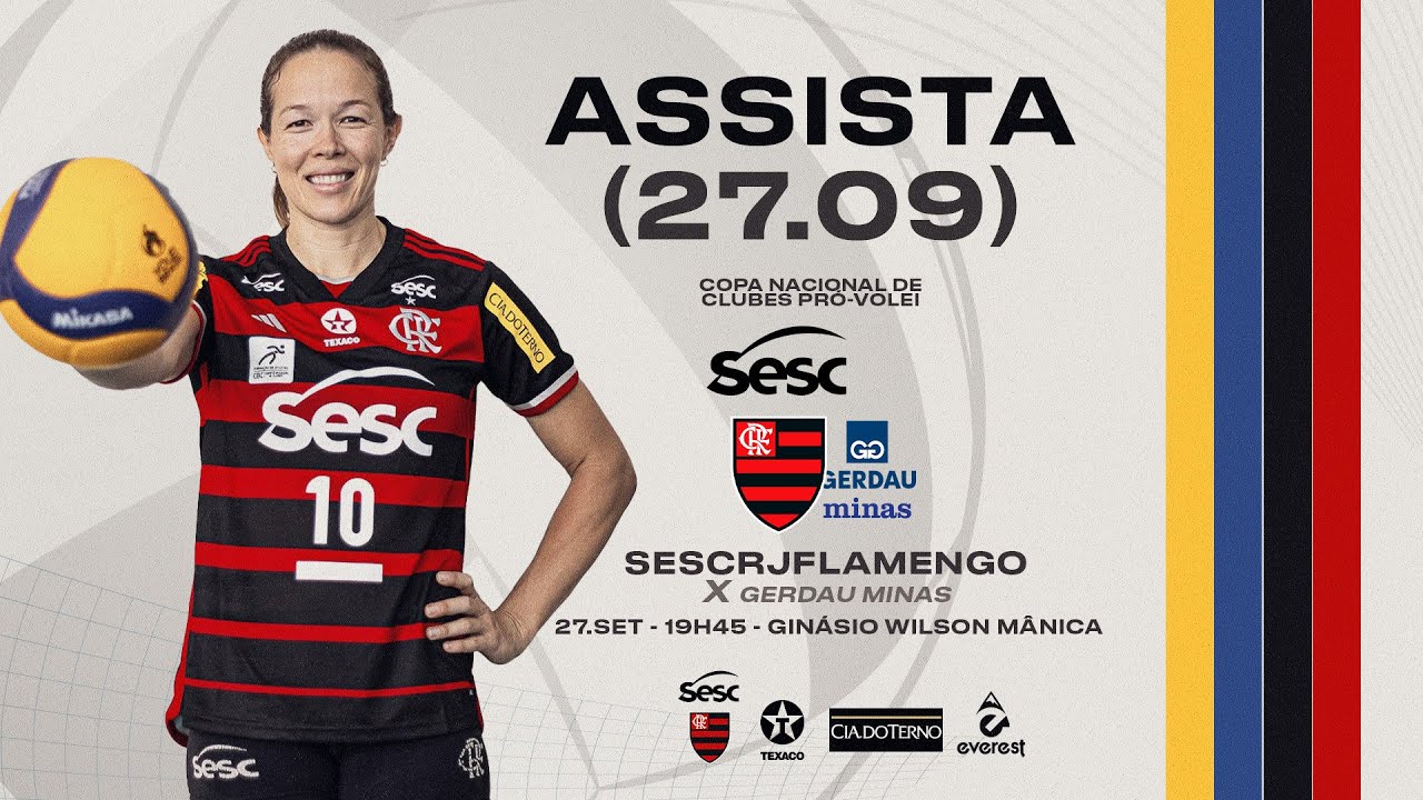Copa Nacional de Clubes Pró-Vôlei | Sesc Flamengo x Gerdau Minas - AO VIVO - 27/09