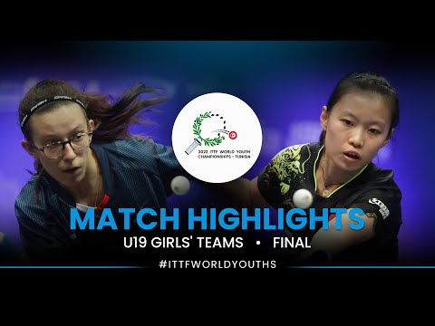 Agathe Avezou vs Han Feier | U19 Girls' Teams Final | ITTF World Youth Championships 2022