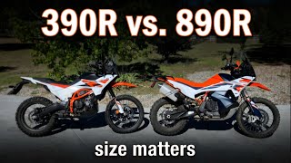 KTM 390 Adventure R vs. 890 Adventure R | Head to Head Comparison Test