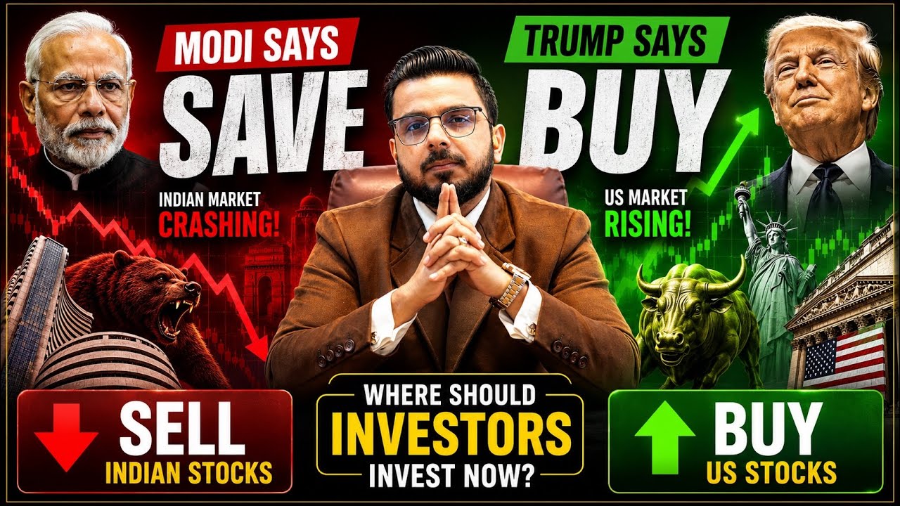 Exit Indian Stocks? Buy U.S. Stocks? | Falling Rupee will Crash Share Market?