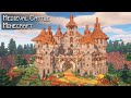 Minecraft How To Build A Medieval Castle In The Mountains Tutorial