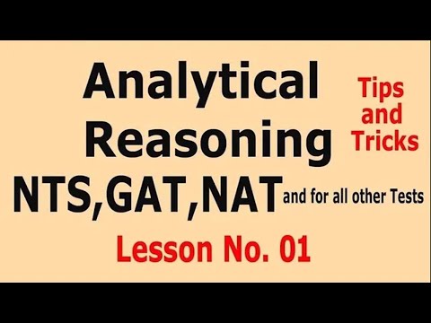 Analytical Reasoning (Tips and Tricks) : How to solve Analytical Reasoning Questions  Lesson No. 01