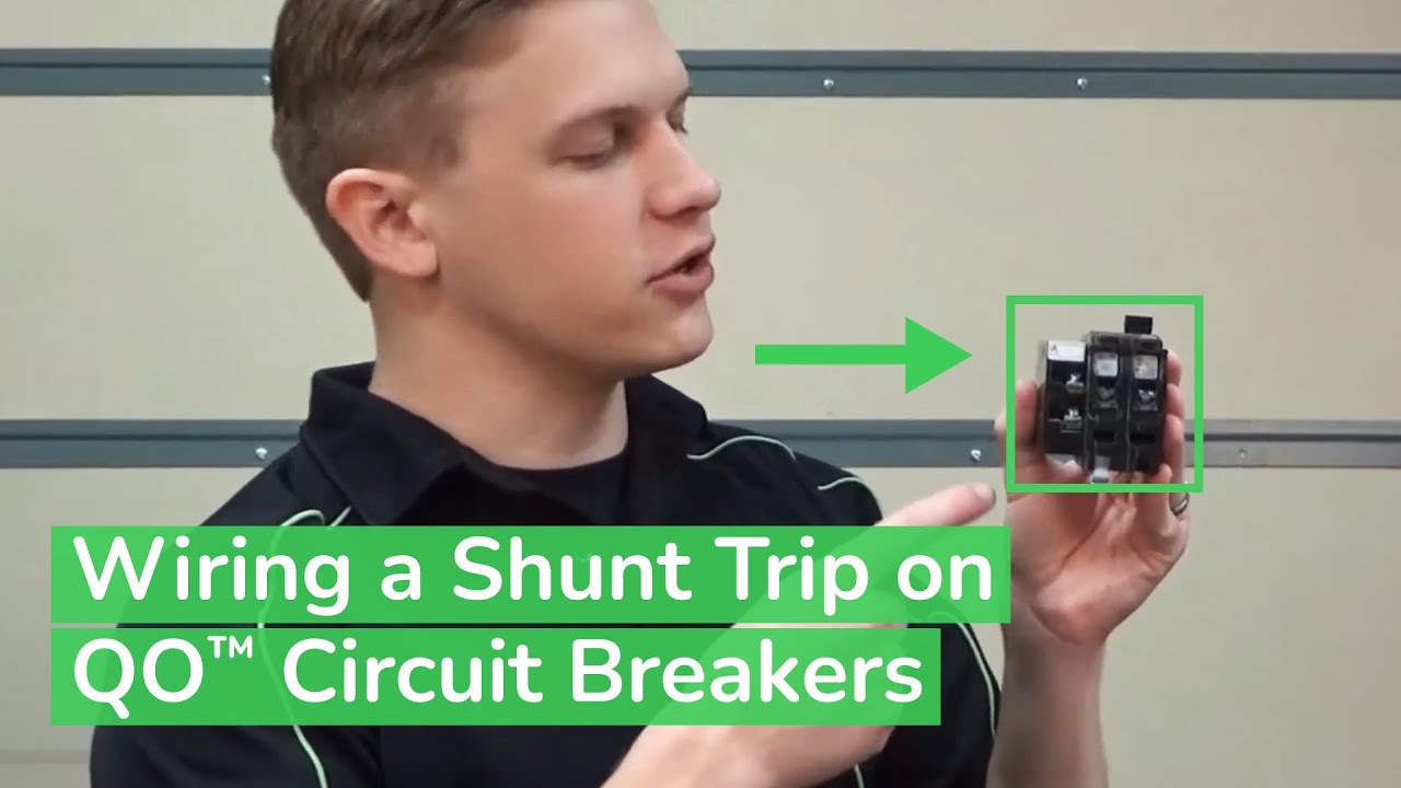 Wiring a Shunt Trip on QO™ Circuit Breakers | Schneider Electric Support