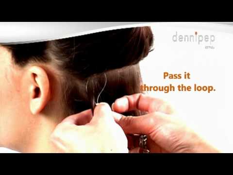 Micro ring loop hair extensions how to apply...