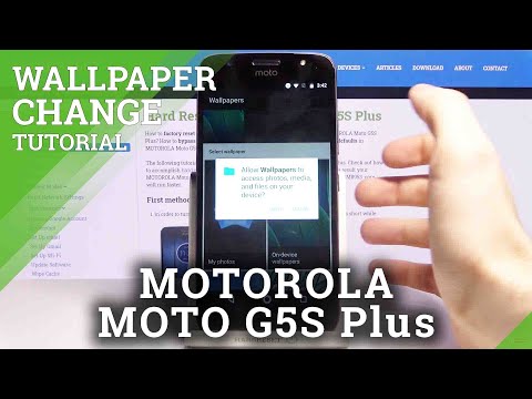 How to Change Wallpaper on MOTOROLA Moto G5S Plus – Refresh Display