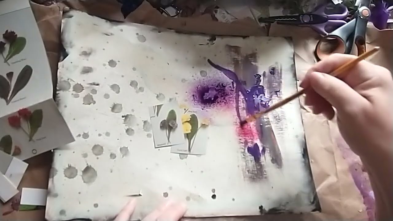 When stressed out, just scribble with paint! It's worth a try...